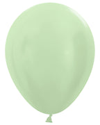 Satin Green Balloons - 12" Latex (25pk)