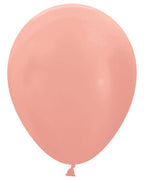 Metallic Rose Gold - 18" Latex Balloons (25pk)