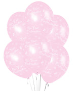 Confirmation Pink Printed - 11" Latex Balloons (6pk)