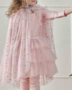 Blush & Silver Star Cape