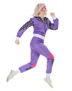 80s Purple Shell Suit - Adult Costume