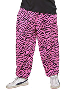 80s Pink Zebra Pants - Adult Costume