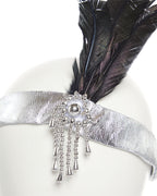 Silver Charleston Flapper Headband