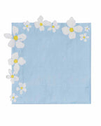 Flower Edge Floral Napkins - 16cm (16pk)