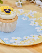 Flower Edge Floral Napkins - 16cm (16pk)