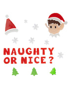 Naughty Elf Window Stickers - 15 x 55cm- Assorted