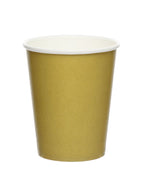 Gold Paper Cups - 237ml (8pk)