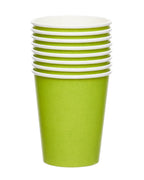 Lime Green Paper Cups - 237ml (8pk)