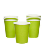 Lime Green Paper Cups - 237ml (8pk)