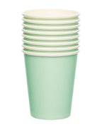 Mint Green Paper Cups - 237ml (8pk)