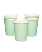 Mint Green Paper Cups - 237ml (8pk)