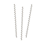 Black & White Polka Dot Paper Straws (20pk)