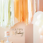 Peach & Gold Streamer Ceiling Kit