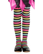 Girls Spot Witch Striped Tights