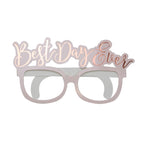 Rose Gold Best Day Ever Paper Glasses (8pk)