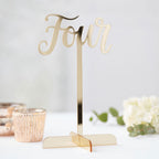Gold Acrylic Table Numbers 1-12 (12pk)