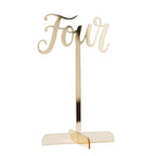 Gold Acrylic Table Numbers 1-12 (12pk)