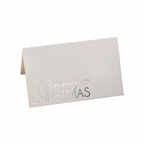 Silver Foiled Merry Christmas Place Cards (10pk)