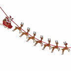 Reindeer & Santa Sleigh Christmas Bunting - 1.8m