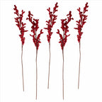 Red Berry Stems Christmas Foliage - 75cm (5pk)