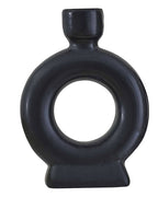 Round Ceramic Dinner Candle Holders (2pk)