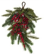 Foliage With Red Berry Swag