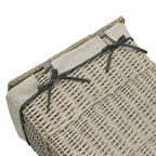 Arianna Antique Wash Rectangular Willow Laundry Basket