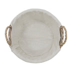 Arianna Antique Wash Round Willow Storage Basket