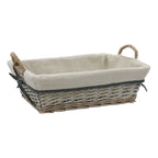 Arianna Antique Wash Rectangular Willow Storage Basket