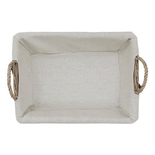 Arianna Antique Wash Rectangular Willow Storage Basket