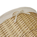 Acacia Honey Willow Round Laundry Baskets and Bins Set