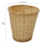 Acacia Honey Willow Round Laundry Baskets and Bins Set