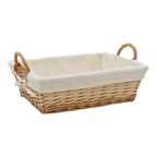 Acacia Honey Rectangular Willow Storage Basket