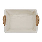 Acacia Honey Rectangular Willow Storage Basket