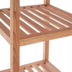 Salon 3 Tier Walnut Wood Bathroom Shelf Unit