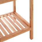 Salon 3 Tier Walnut Wood Bathroom Shelf Unit