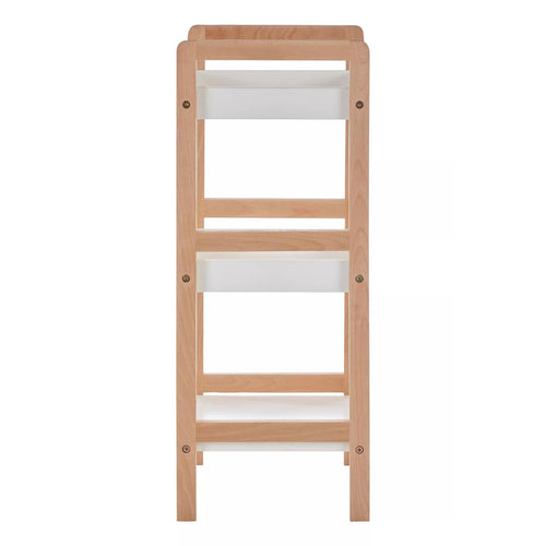 ARLA Bathroom Shelf Unit With Birchwood Frame