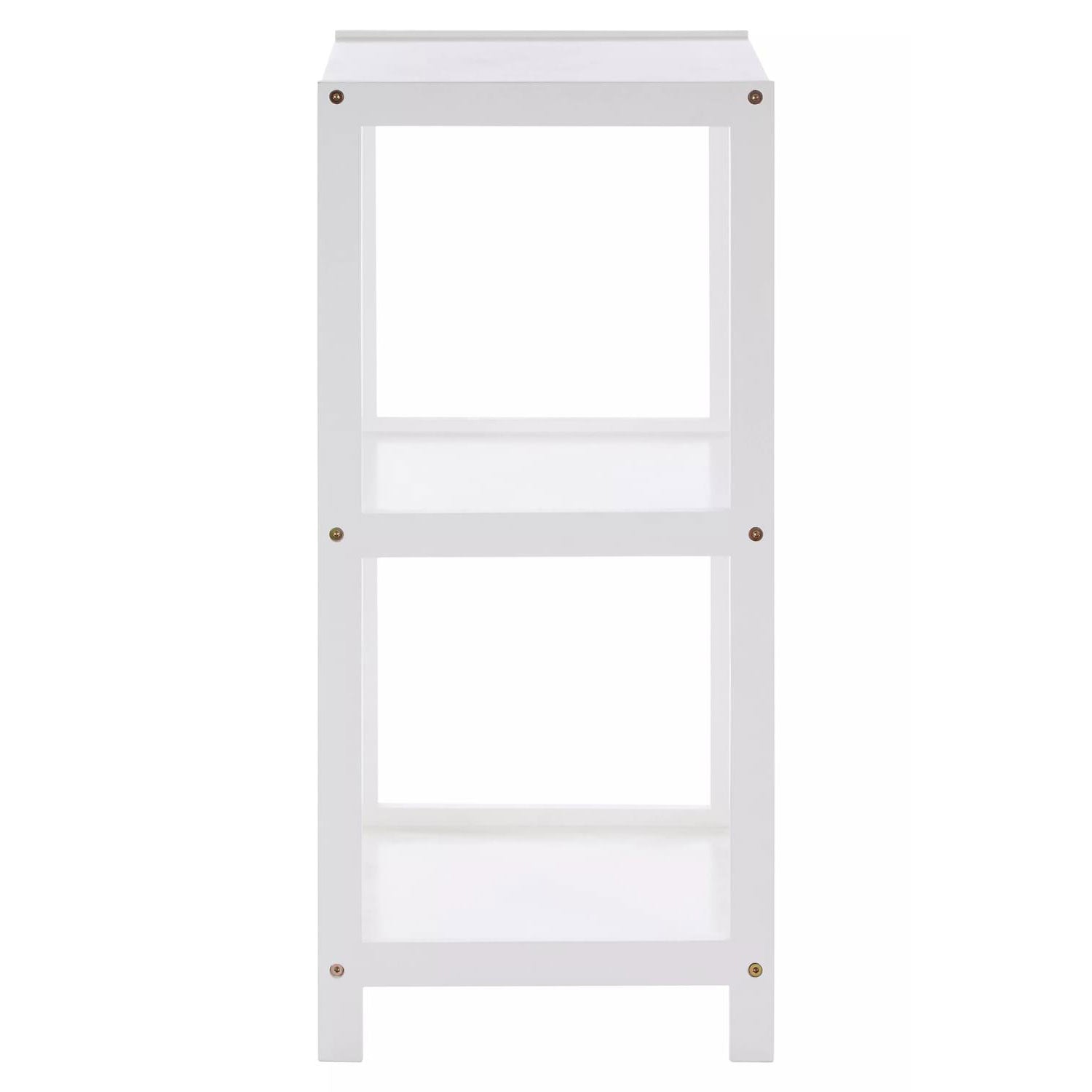 Dara 3 Tier White Rustic Bathroom Shelf