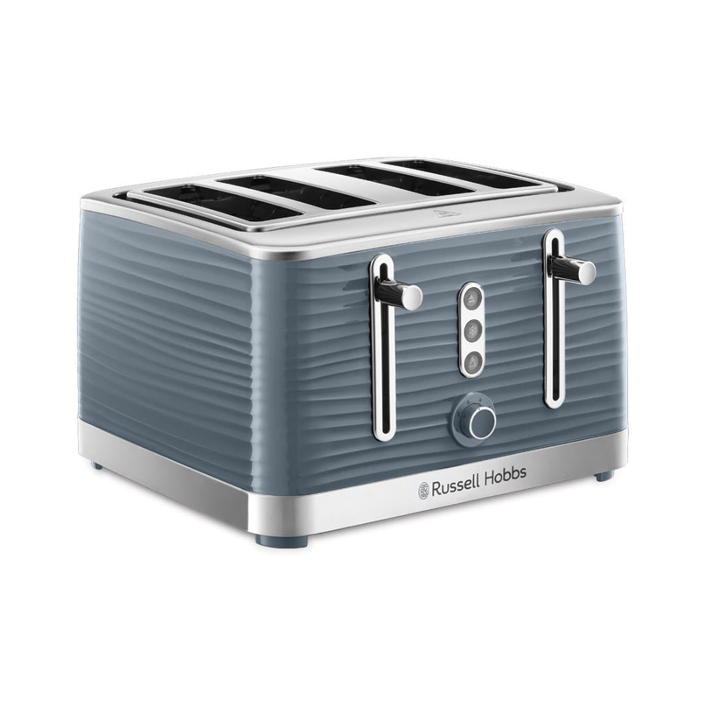 24383 Russell Hobbs Inspire 4 Slice Toaster Grey - Beales department store