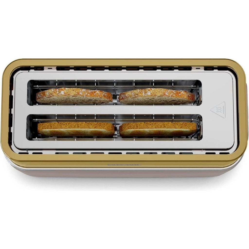 245743 Morphy Richards Signature 4 Slice Toaster Gold - Beales department store