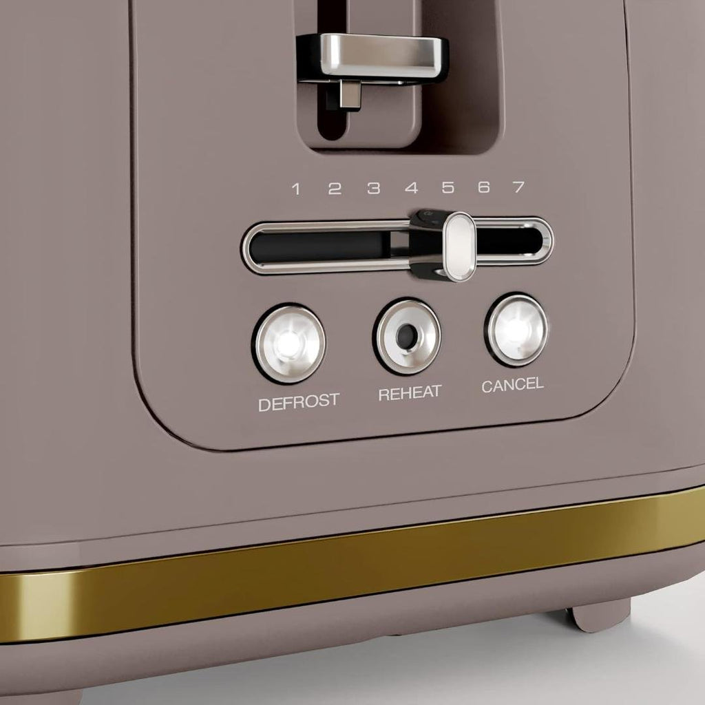 245743 Morphy Richards Signature 4 Slice Toaster Gold - Beales department store