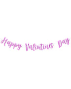 Pink Metallic "Happy Valentine's / Galentines Day' Banner - 2m