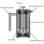French Press Cafetiere Steel Coffee Maker 350ml | M&W