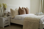 Huntington Ecru Fabric Bed