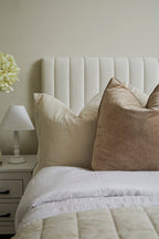 Huntington Ecru Fabric Bed