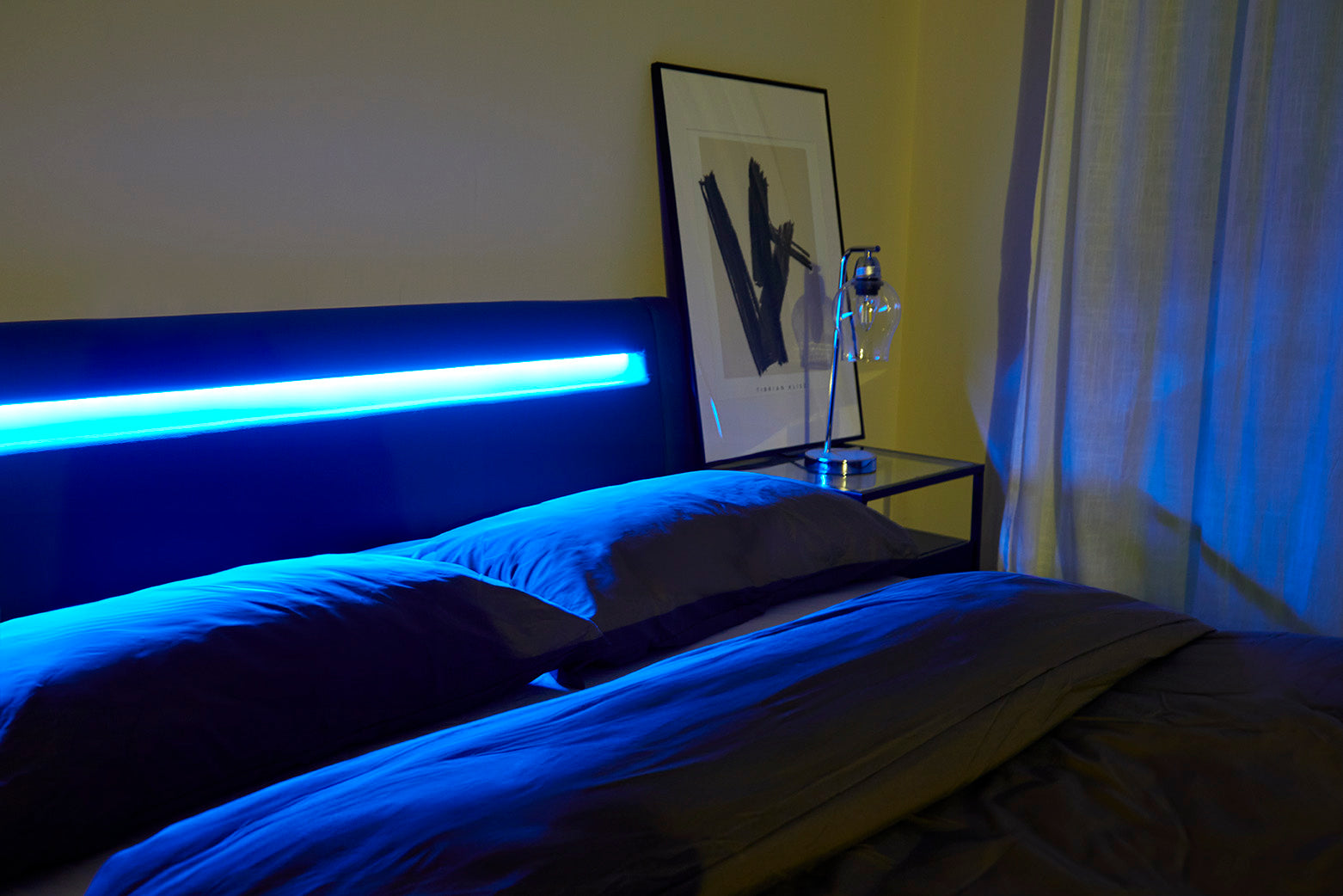 Seville Black LED Bed