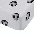 Catherine Lansfield Black And White Football Fitted Sheet