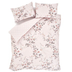 Catherine Lansfield Canterbury Blush Floral Reversible Duvet Set