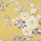 Catherine Lansfield Canterbury Ochre Floral Reversible Duvet Set