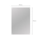 Frameless Rectangle Mirror 450 x 300mm | M&W